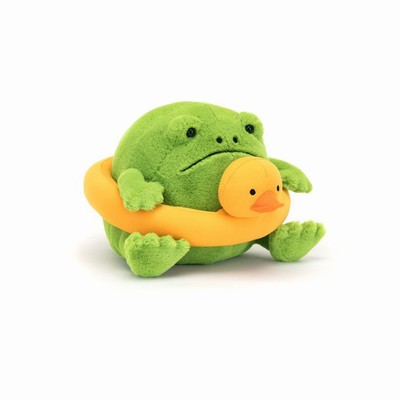 Jellycat Ricky Rain Frog Rubber Ring New Zealand | FHELD5749